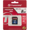 Флеш карта SDHC 8Gb Class10 Transcend TS8GSDU1 Premium w/o adapter
