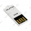 Qumo Sticker <QM64GUD-STR-White> USB2.0 Flash Drive  64Gb (RTL)
