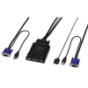 Переключатель Hama H-53810 данных USB KVM 1:2 для соед. с двумя PC поддержка Windows XP/Vista/7 (00053810)