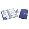 Визитница переносная Durable Visifix Walk 2452-07 57х90мм (96 визиток) вклад.:12шт. пластик синий