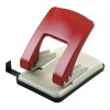 Дырокол Kw-Trio Stylish Heavy Duty 976GR/RED макс.:40лист. металл красный/серый отв.:2 с линейкой