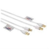 Кабель Hama H-78464 USB 2.0 A-B (m-m) 5.0 м позолоченные контакты экранированный 3зв белый (00078464)