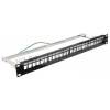 Модульная панель 19" 1U UTP 24 port, рама  фиксации Exalan+<EX03-124>