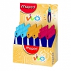 Циркуль Maped Vivo пластиковый с грифелем с безопасной иглой (518100) (мин.кол.30)