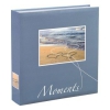 Фотоальбом Hama Livorno 10x15/200 22х22см 100стр голубой (карман для CD) (H-10674)