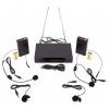 Радиосистема Audiovoice WL-22HPM (2гол+2петл микроф) 40-18KHz VHF 174.0-203.8MHz 50-80м 2x"крона" (ЦБ015232)