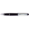 Ручка перьевая Aurora Ipsilon корп черный колпачок серебро 925пр гильоше перо зол 14ктМ (AU-B14/CQNM)