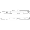 Ручка шариковая Senator Super Soft 2274 бело-оранжевый