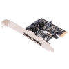 Контроллер Orient A1061S (PCI-E v.2.0, SATA 3, 2 ext/2 in Port, Asmedia ASM1061, кабель SATA) Ret (29639)