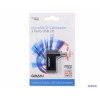 Концентратор USB 2.0 Ginzzu GR-413UB (3 порта + microSD reader)