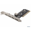 Контроллер Orient NC-612 (4+1 Port, USB 2,0 Hub, PCI card, NEC D720100AGM) OEM (23466)