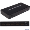 Разветвитель HDMI Splitter Orient HSP0104, 1->4, HDMI 1.4/3D, HDTV1080p/1080i/720p, HDCP1.2, внешний БП 5В/1A, метал.корпус (29643)