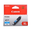 Картридж Canon CLI-451C XL для MG6340, MG5440, IP7240 . Голубой. 665 страниц. (6473B001)