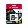 Карта памяти MicroSDHC 8GB Transcend Class10 UHS-I 600x (TS8GUSDHC10U1)