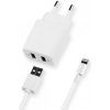 Сетевое зар./устр. Deppa 11306 2.1A для Apple кабель Apple Lightning белый