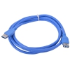 Кабель удлинит. USB3.0 Pro Gembird/Cablexpert AM/AF, 1.8м, экран, синий, пакет  CCP-USB3-AMAF-6