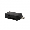 Устройство чтения карт памяти Ginzzu GR-584UB OTG microUSB черный (4-in-1) USB2.0 ext переходник-картридер (мин.кол.5)