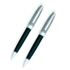Набор Cross Hamilton (Revere) Chrome/Black Lacquer шариковая ручка и механический карандаш 0.7мм  (AT0371DS-2)