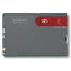 Швейцарская карта Victorinox SwissCard 0.7106 10 функций серый корпус с красной вставкой