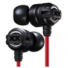 Наушники с микрофоном JVC Xplosives черный/красный 1.2м (HA-FR201-R-E)