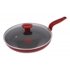 Сковорода Tefal AL5730652 Едим-дома Wine red 28см со стеклянной крышкой