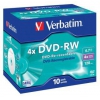 Диск DVD-RW Verbatim 4.7Gb 4x Jewel case (1шт) (43486/43485)