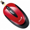 Мышь Genius NS-6010 черный/красный оптическая (1000dpi) беспроводная USB (2but) (31030102102)