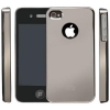 Чехол iCover Mirror темно-серебристый пластик для iPhone 4/4S (IP4-MT-DS)