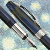 Ручка перьевая Visconti Van Gogh 2011 корпус синяя смола отд хром 18 гр перо M ст (VS-783-18M) (78318M)