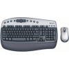 Microsoft Wireless Optical Desktop 2.0a USB&PS/2 (Кл-ра Black, Ergo, М/Мед+Мышь 3кн, Roll)