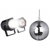 Диско-комплект Funray S-02 (зерк.шар D=25см + мотор (нужна бат.1xR20 1.5V) +Строб +LED R/G/B пушка) (9919)
