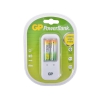 Зарядное устр. GP PowerBank, 13 часов + аккум. 2шт. 1300mAh (GP PB410GS130-CR2)
