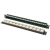 Patch Panel 19" 1U UTP 24 port кат 5e  разъём 110 Exalan+  <EX03-924> малая глубина