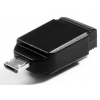 Флеш Диск Verbatim 8Gb STORE N GO Nano OTG 49820 USB2.0 черный with Micro USB Adapter