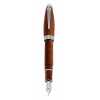 Ручка перьевая Aurora Nettuno корпус коричневая смола перо M золото 18 кт (NE--11-MM)