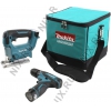 Makita <DK1475X3> Комплект из аккум. лобзика JV100D, шур-та DF330D, З/У и 2х аккум (10.8V, 1.3  Ач  Li-Ion,  кейс)