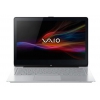 Ноутбук Sony SVF14N1J2R/S Core i3-40005U/4Gb/500Gb/8Gb SSD/DVDRW/HD4400/14"/FHD/Touch/1920x1080/Win 8 Single Language/Silver aluminium/BT4.0/WiFi/Cam (SVF14N1J2RS.RU3)