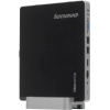 Неттоп Lenovo IdeaCentre Q190 slim P 2127U (1.9)/4Gb/500Gb/HDG/CR/Windows 8.1/GbitEth/WiFi/черный/серебристый (57316625)