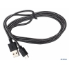 Кабель ONEXT 1.5 м,USB-microUSB, в оплетке черно-белый