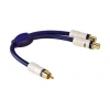 Автомобильный адаптер Hama H-82105 Cartec Blue 1xRCA-2хRCA синий