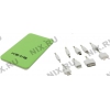 Аккумулятор KS-is Power Bank KS-215 Green (2xUSB 2.1A, 10000mAh, 9  адаптеров, Li-lon)