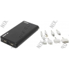 Аккумулятор KS-is Power Bank KS-211 Leather/Black (2xUSB 2.1A, 12000mAh, 9  адаптеров, фонарь, Li-lon)