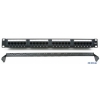 Патч панель Cablexpert NPP-C624CM-001 с задним организатором, 24 порта категории 6,