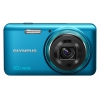 PhotoCamera Olympus VH-520 light blue 15Mpix Zoom10x 3" 1080 SDHC SDXC IS opt+el в комплекте с кожаным чехломLi-Ion (V108060UEK000)