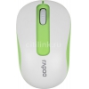 Мышь Rapoo M10 белый/зеленый оптическая (1000dpi) беспроводная USB (2but) (10929)