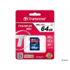 Карта памяти SDXC 64Gb Transcend UHS-I 300x Premium Class10 (TS64GSDU1)