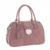Сумка женская Tuscans с 2 ручками 35x35x15см тисн крокодил розовая натур кожа (TS-6303-129)