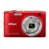 PhotoCamera Nikon CoolPix S2800 red 20.1Mpix Zoom5x 2.7" 720p 25Mb SDXC CCD IS el EN-EL19 (VNA572E1)
