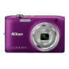 Фотоаппарат Nikon CoolPix S2800 фиолетовый 20.1Mpix Zoom5x 2.7" 720p 25Mb SDXC CCD 1x2.3 IS el 10minF/EN-EL19 (VNA574E1)