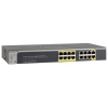 Коммутатор NetGear (GS516TP-100EUS) 16-портов Gigabit PoE+ (including 8GE PoE ports + 2GE PoE+PD ports), PoE budget up to 70W, QoS, static routing